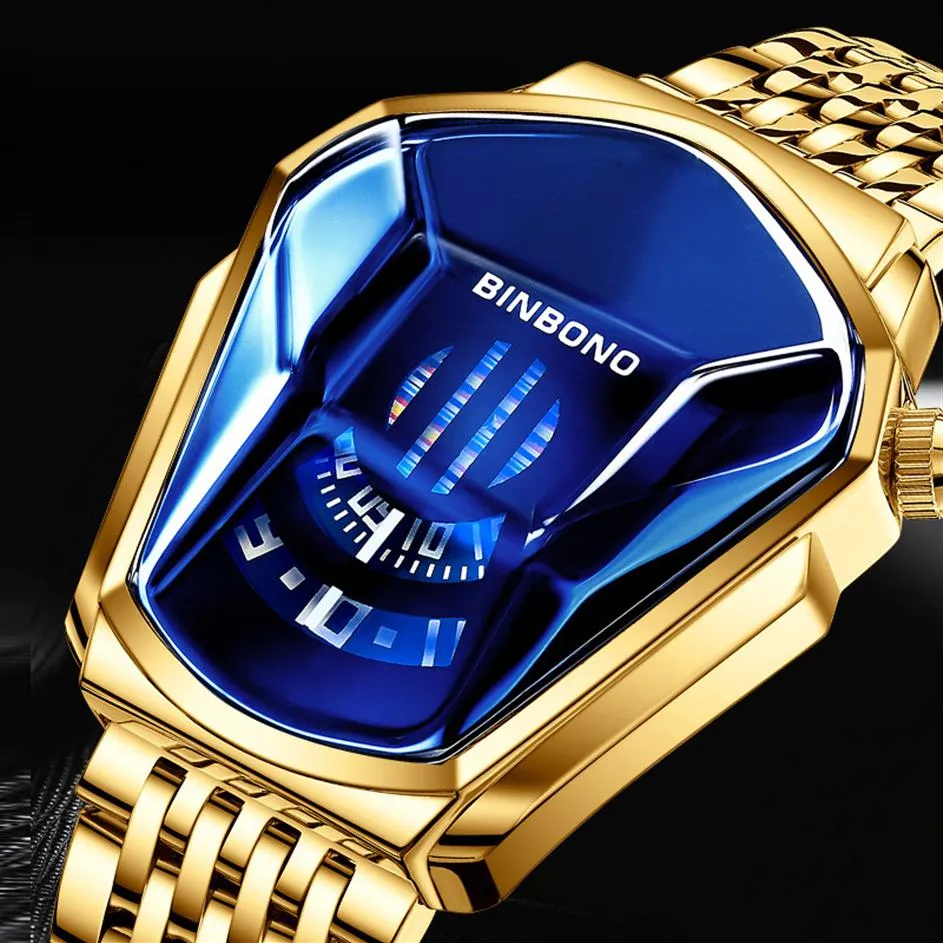 2021 Topmerk Luxe Militaire Militaire Mode Sport Watch Men Gold Pols Horloges Man Clock Casual Chronograph WristWatch200U