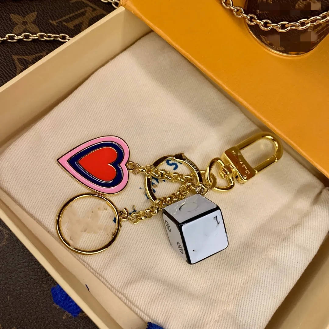 Key Chain High Brand Heart Chain Classic Designer Decoration Auto Borsa