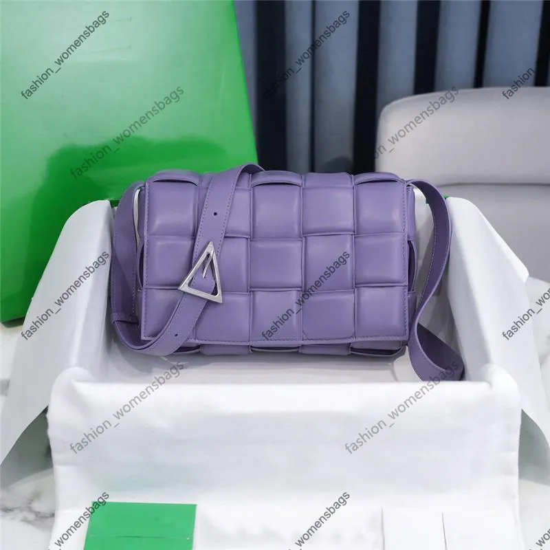 7a Top Quality Handbags Designer Bag Luxury Women Totes Bag Paraket Black Crossbody Shoulder Handbags Woven äkta Leather Square Luxury Lambskin 26cm Purses