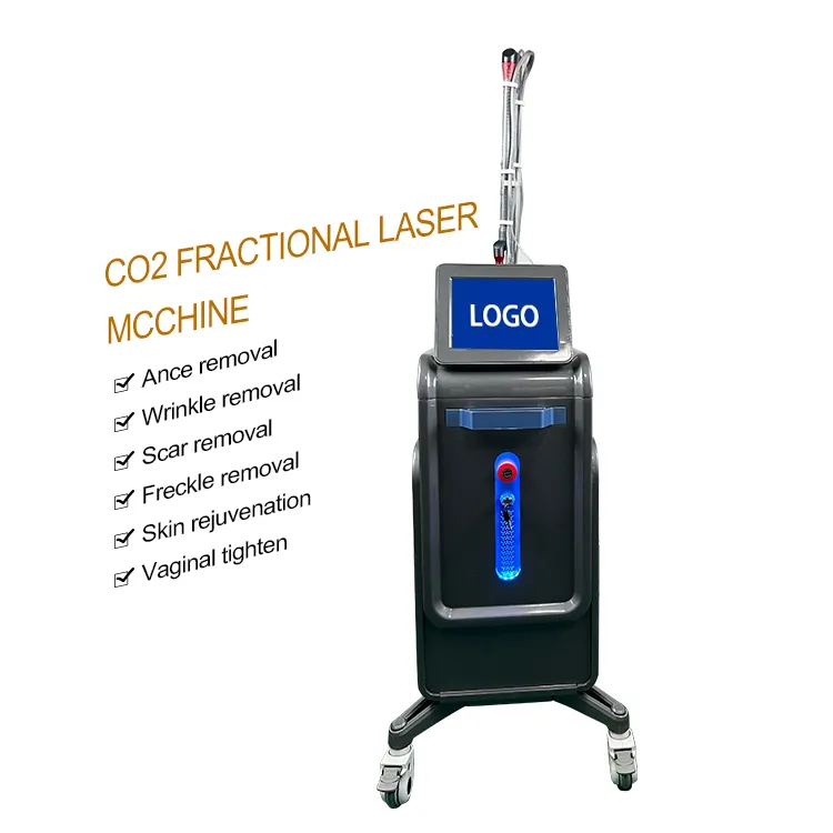 Duża moc Ulepszona twarz Contour CO2 Ułamkowy maszyna bezpieczeństwa Frakcjonalne Laser CO2 100 W rozjaśnianie zmarszczki