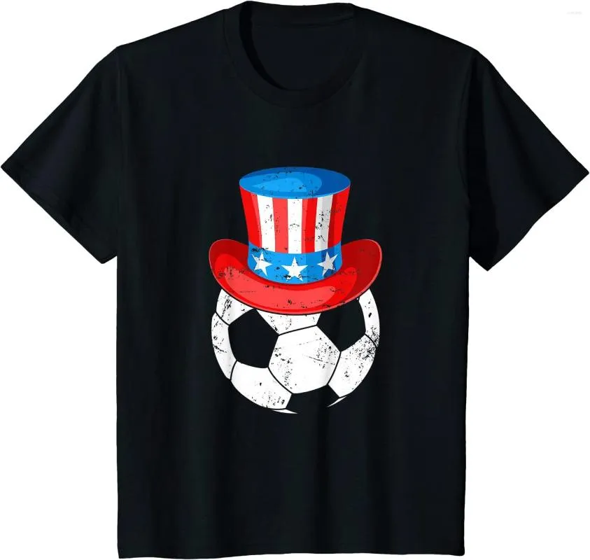 Men's T Shirts Soccer Player USA US American Flag 4th Of July T-Shirt yee zus