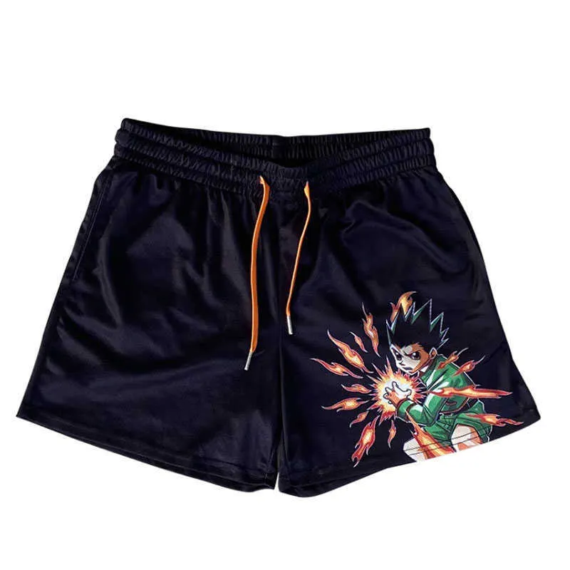 Shorts masculinos caçadores x caçadores de anime shorts gon freeecss summer praia nadando tronco masculino shorts shorts swimsuits shortwears swims mass praia use t230209