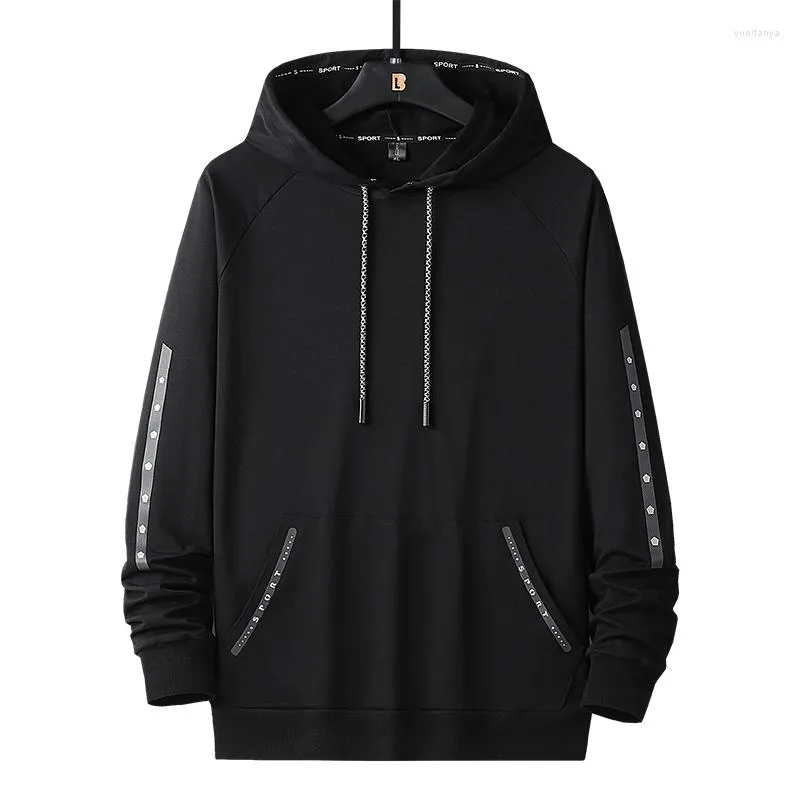 Herrtröjor est män casual man streetwear mens pullover hooded tröjor manliga hoodie överdimensionerade jackor plus storlek 8xl 9xl