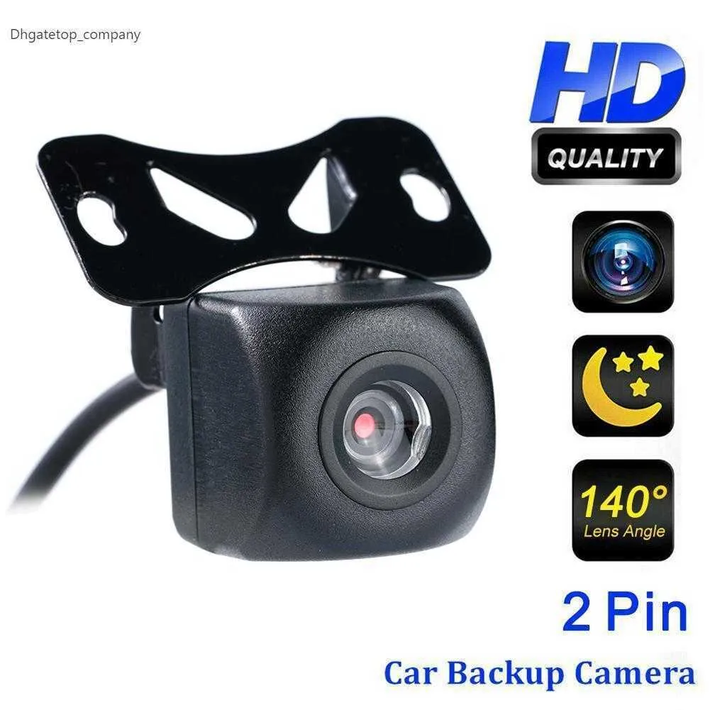 New 1080p HD Car Rear View Camera 2-pin Waterproof Night Vision Fish Eye Lens 170 Degree Park Reverse Camera For SUV Car Accessories