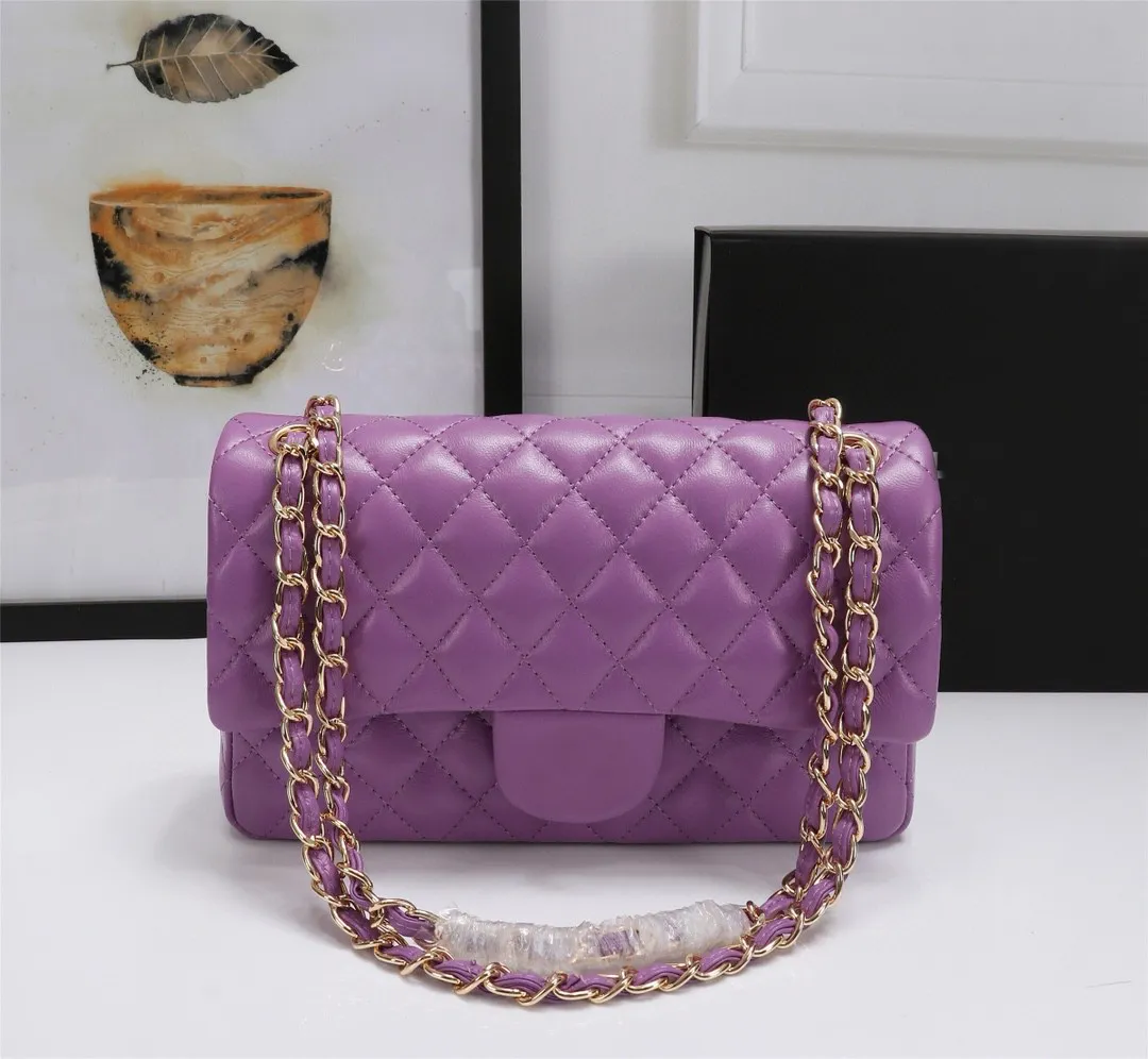 DHgate.com:Classic Sheepskin Leather Designer Shoulder Bag