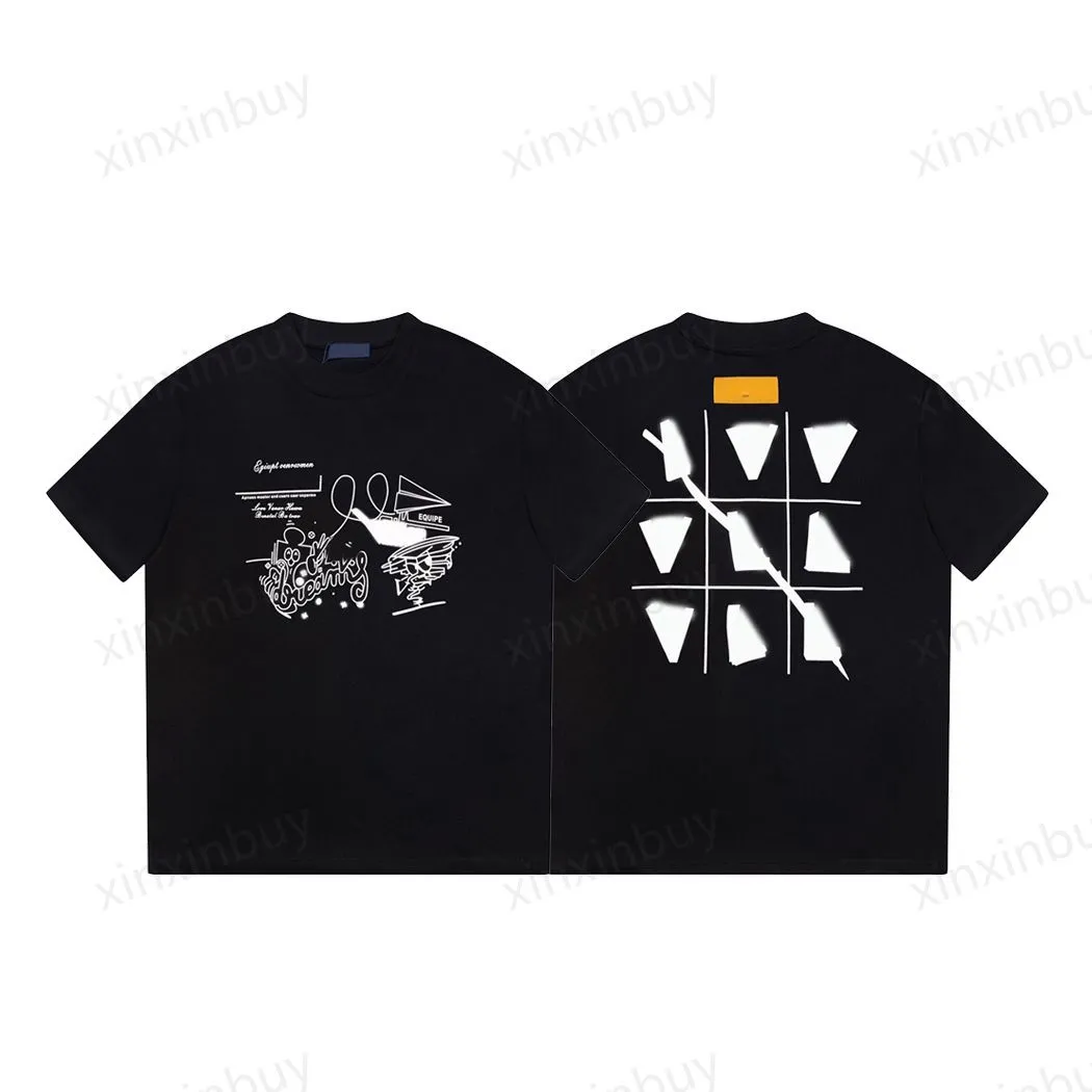 Xinxinbuy Men Designer Tee camiseta