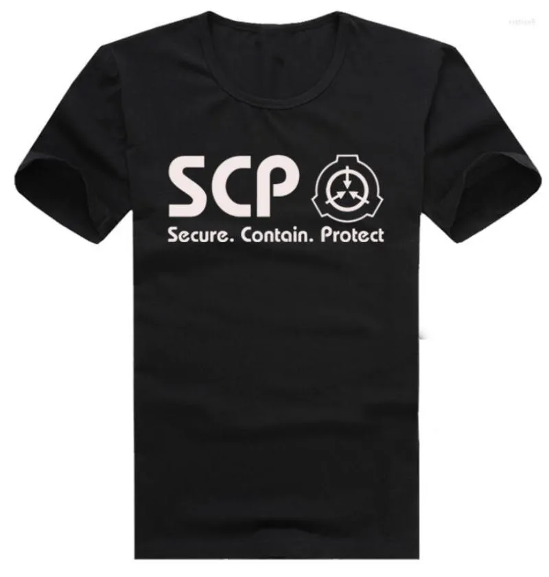 Herr t -skjortor SCP Special Connectment Procedures Foundation Costume Tshirt Super Natural Shirt Tee