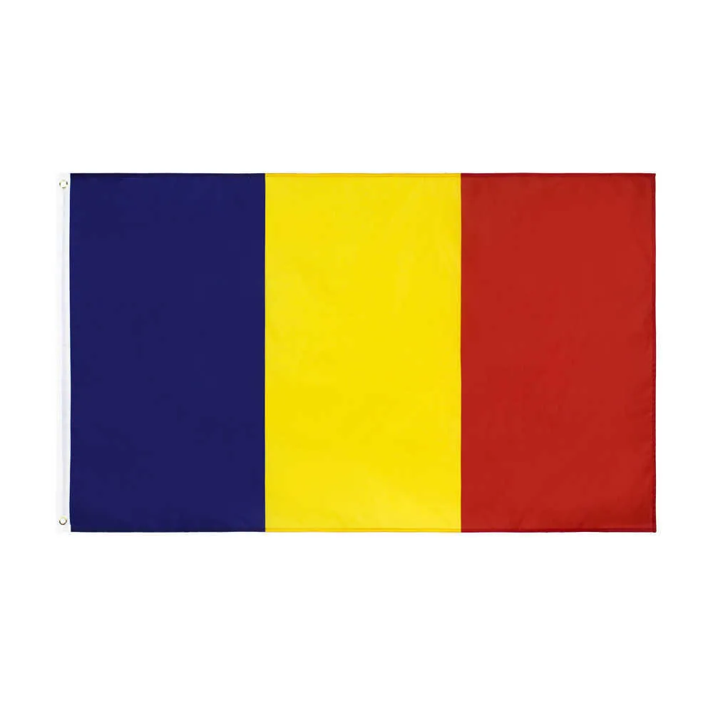 Bahçe dekorasyonu dış mekan 90 * 150cm Romanya bayrağı kapalı iç dekorasyon 59 * 35.4 inç Bayrak No.4