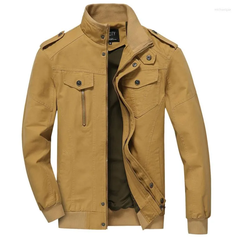 Jaquetas masculinas plus size size 6xl Jaqueta tática militar de outono Winter Cotton Windbreakers Casas de homens bombardeiros cargo masculino