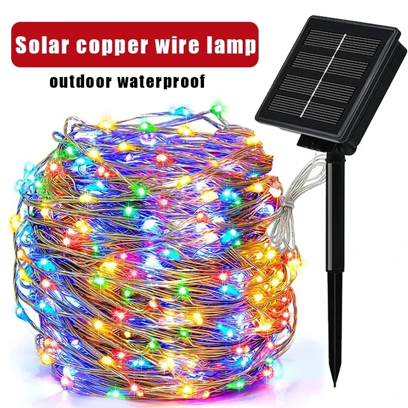 300 LEDs Solar LED Light Outdoor Festoon Garden Fairy Light String Waterproof Christmas Garland Yard Decoration