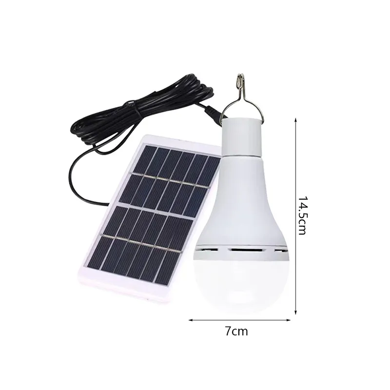 Panel solar Bombilla de luz LED Bombilla de lámpara LED portátil  Impermeable Interior/exterior Senderismo Pesca Tienda de campaña Lámpara de  emergencia(12W) : : Hogar y Cocina