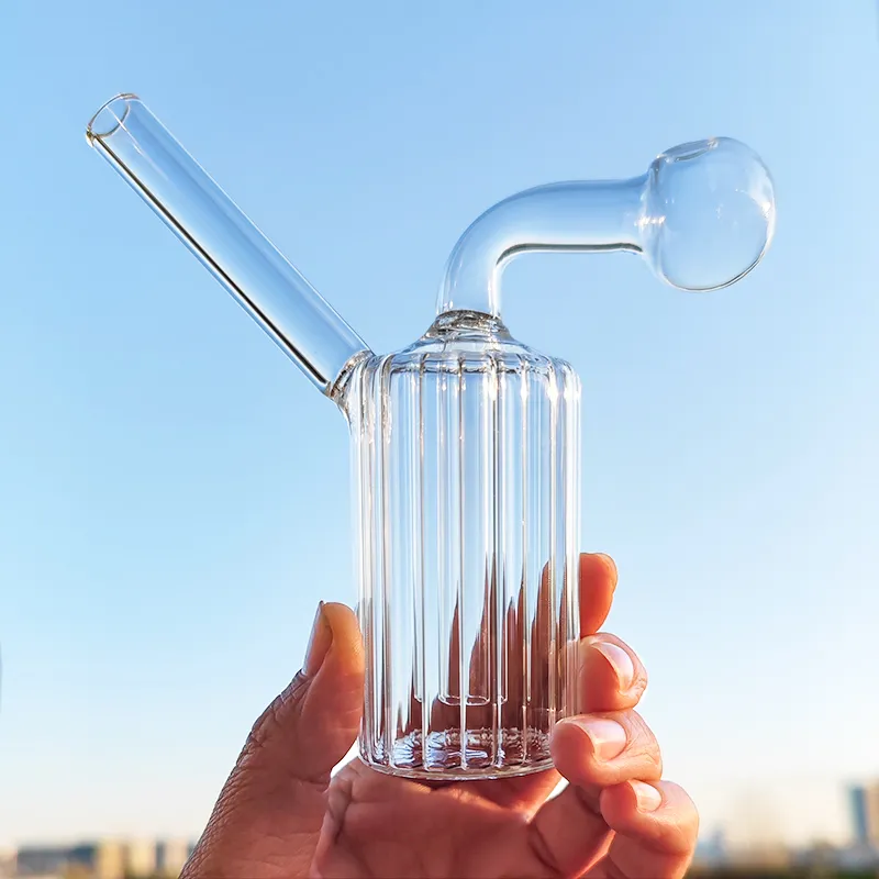 Oljebrännare bubbler rökande glasrör vatten bong dab rigg rör tjock glas stor boll tobak skål röd blå grön lila glasvaror söta vattenpipa shisha set bongs