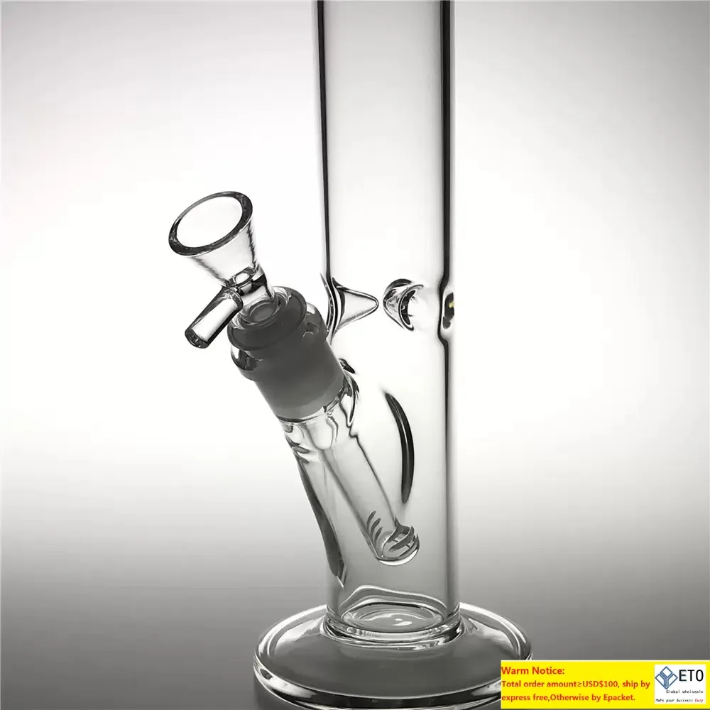 Nouveaux tuyaux d'eau de bang en verre de 12 pouces avec un bol de 14 mm en bas d'un bécher en verre capiteux épais Percolateur Bong Recycler Dab Rigs pour fumer