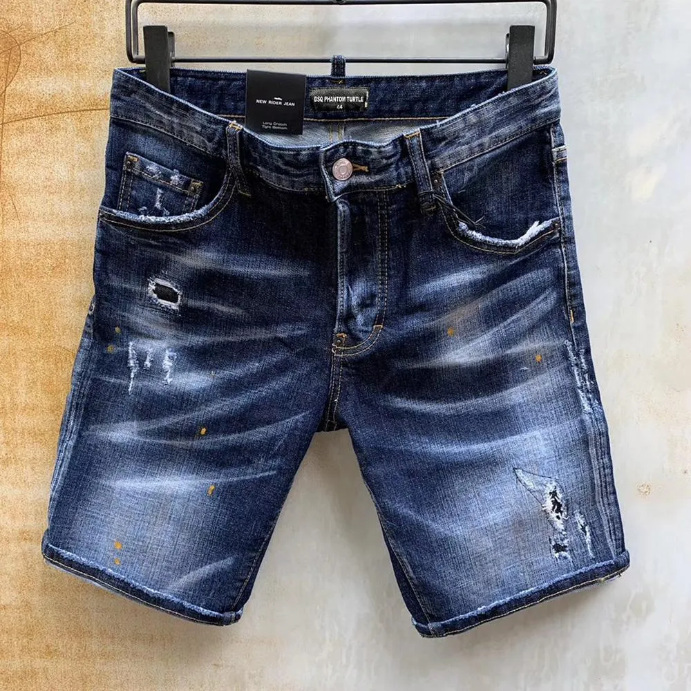 Dsquare jeans d2 jeans heren jeans heren luxe ontwerperjeans skinny gescheurde coole kerel causaal gat denim modemerk fit jeans heren wash qwr qwr