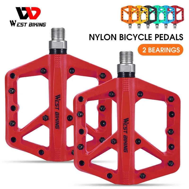 Bike Pedals WEST BIKING Ultralight Bicycle Pedals Cycling Aluminium Alloy sealed Bearings MTB Road Pedals Bicicleta Bike Pedals Parts 0208