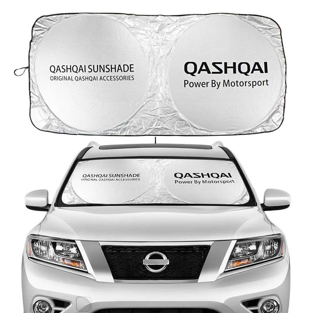 車のフロントシールドサンシェードサンシェードカバーフロントウィンドウの日産Qashqai J10 J11 2018 2019 Auto Windowshadeアクセサリー