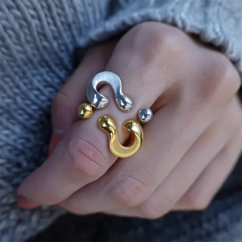Joyería De Anillos De Dedo Índice, Anillo De Ajuste Abierto, Signo