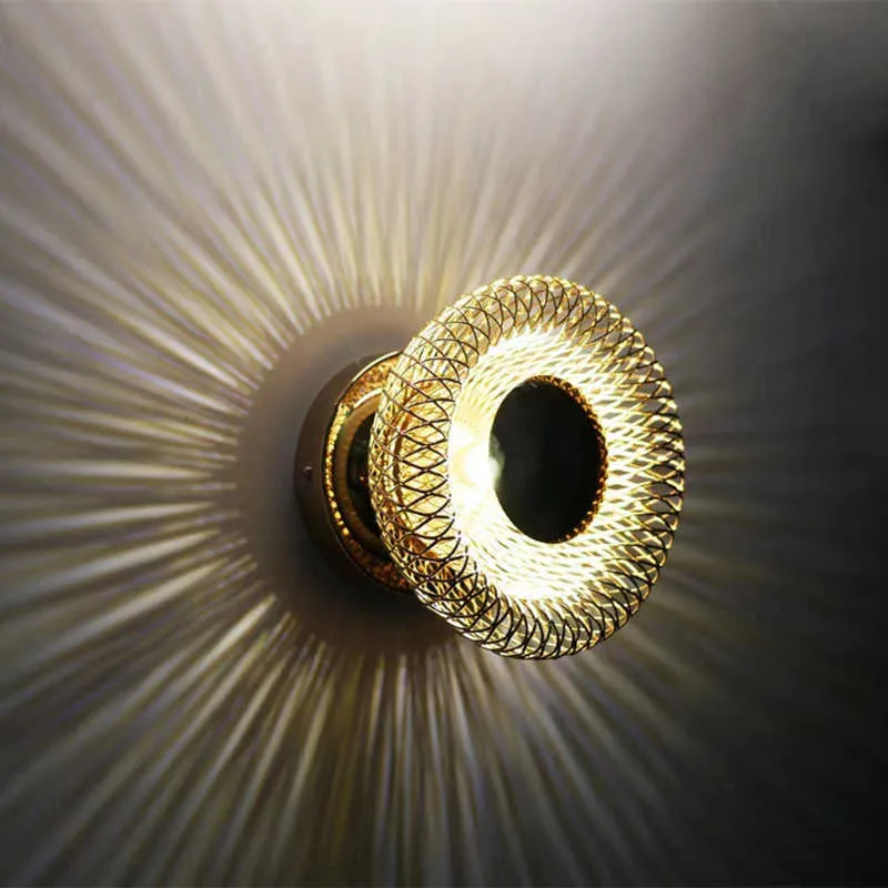 Lampor italienska horn design järnmask vägglampa för gång korridor tak sovrum tv bakdropp keramisk huvud led hem dekor sconce 0209