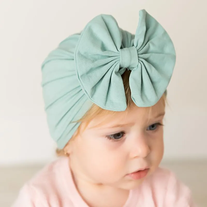 Hats Caps & Baby Hat Kids Bow Cap Born Girls Beanie Turban Infant Props