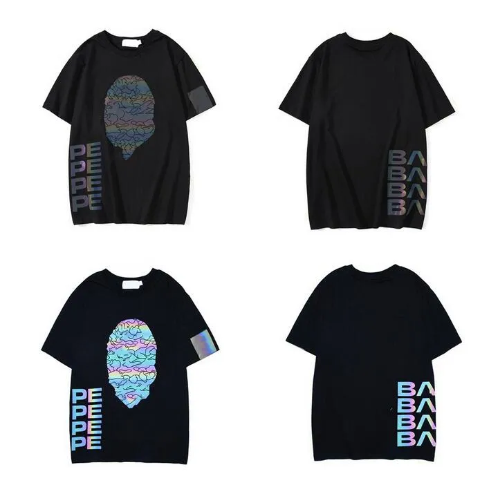 Дизайнерские футболки мужские рубашки одежда женская акула светящаяся графические футболки молниеносные