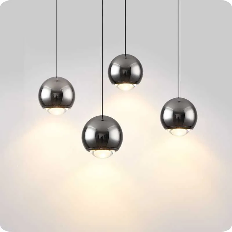 Luzes lustres de luminária de lâmpada de lâmpada led nórdica para sala de jantar de cozinha decoração de cozinha teto de vidro pendurado 0209