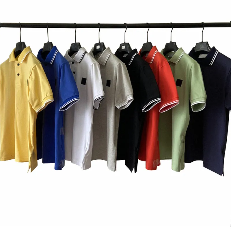 Polos pour hommes Polos décontractés T-shirts de haute qualité en ops ees Fashion Business Chemise noire Marque Broderie Manches courtes 230208