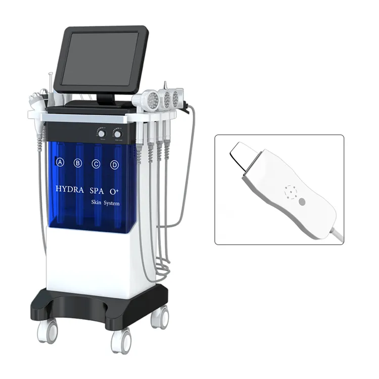 Vertical Hydra Microdermabrasion Skin Care BIO Ultrasonic Face Massage Beauty Dermabrasion Machine steaming face for acne