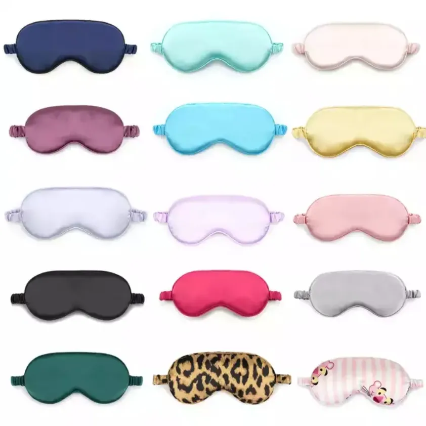 19 style Silk Rest garden home Sleep Eye Mask Padded Shade Cover Travel Relax Blindfolds Sleeping Beauty Tools bb0209