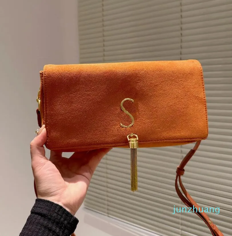 Handv￤skor crossbody v￤skor lyxv￤ska damer singel axelv￤ska lyxiga handv￤ska klassiska kvinnor mode tassel cross body 35135135