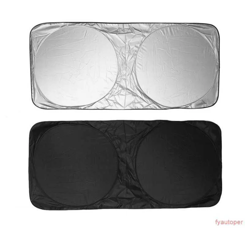 auto voorruiten zon schaduw voorraam vizier cover zonneschade zilverfolie anti uv reflector voor auto -accessoires