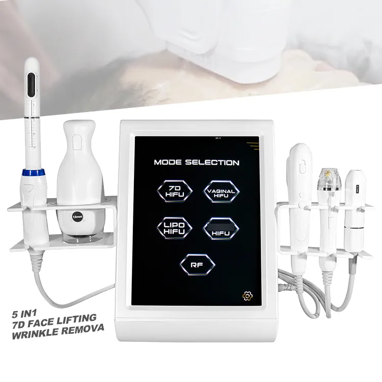 Multifunction high intensity beauty machine ultrasound 7d anti-wrinkle removal equipment for anti-aging Beauty items