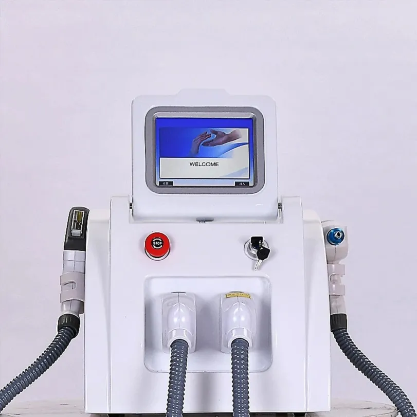 2 in 1 Elight Ipl Opt Nd Yag Laser Carbon Peeling Tattoo Removal Ipl Macchina per la depilazione