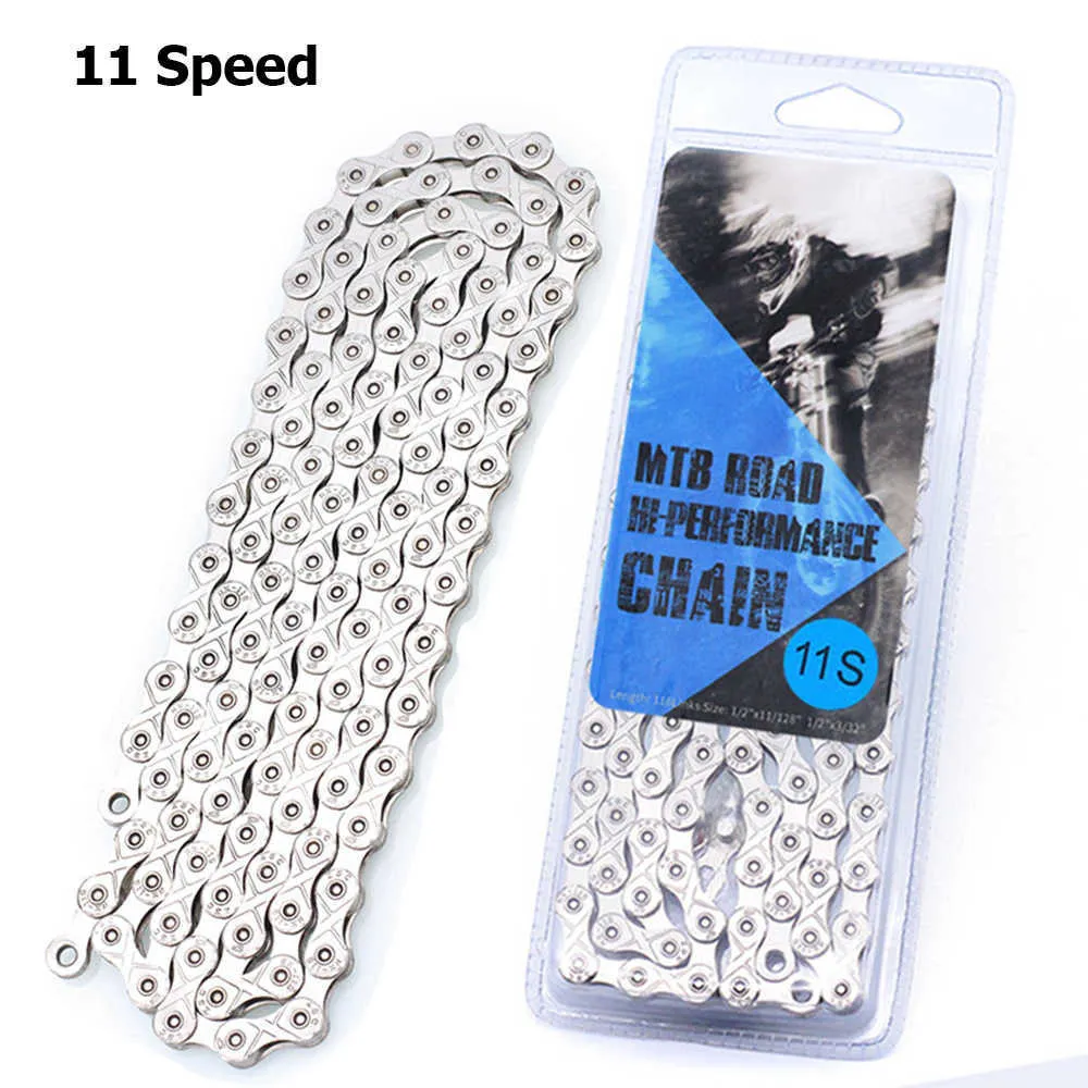 6 7 8 9 10 11 Speed Bicycle Chain 116 Links MTB Mountain Road Bike Stainless Steel Chains Plating Cycling Accessories BC0577 (6)