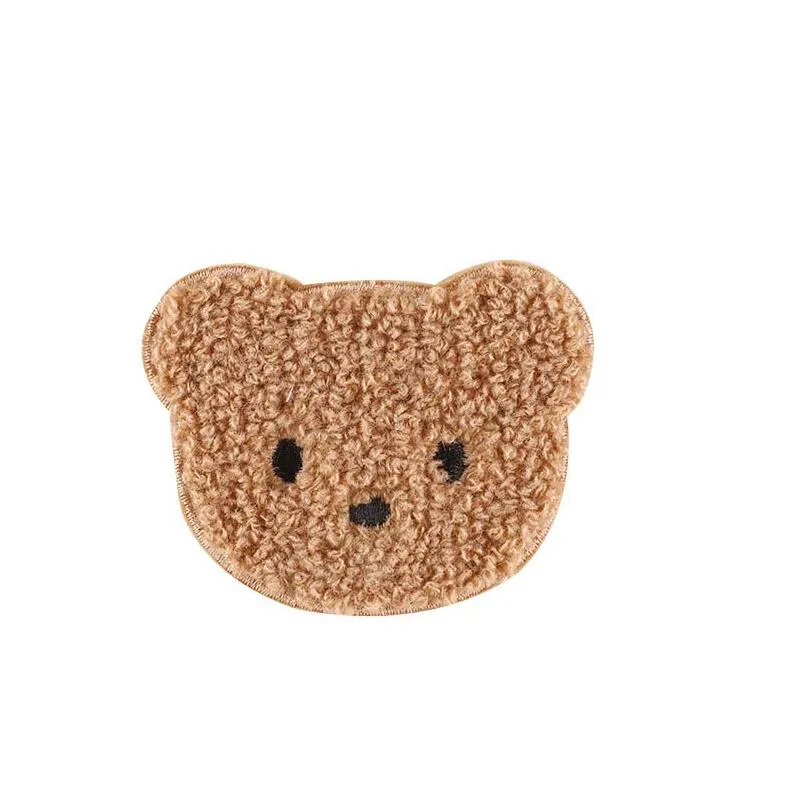 1pcs Cartoon Teddy Bear Chenille Patch Sewing Emelliqu