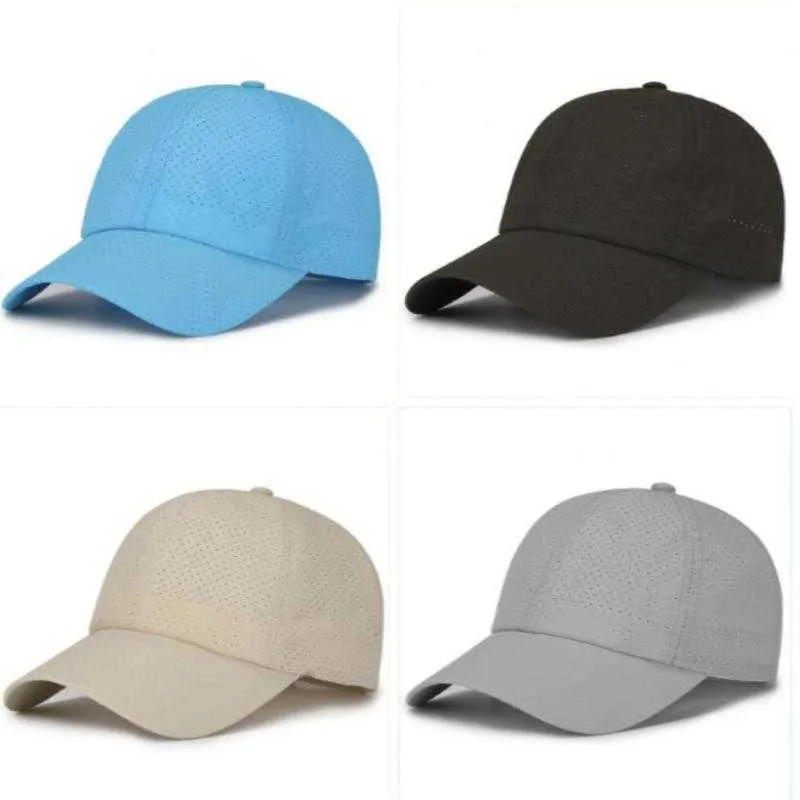 Kogelcaps cokk zomer honkbal pet dames zon hoed sport cap snel drogen geperforeerde ademende cap heren buiten zonnestrafraaf trucker cap gorras g230209