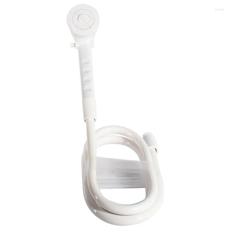 White All Terrain RV Shower Head With Toilet Connector Hose For Camper