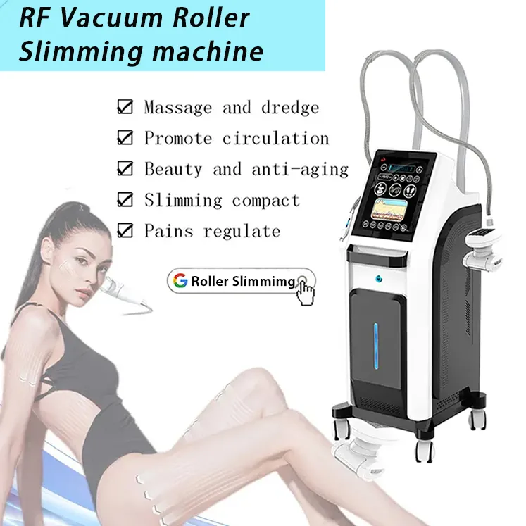 Professionell rullmassage bantningsmaskin RF Vakuumkavitationssystem 360 Rotation Djupv￤vnad Fett Burning Skin Drawing Acne Borttagning f￶r salong