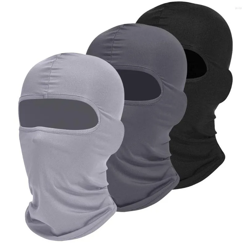 Berets oh! Men Balaclava Hat Full Face Cover Winddichte fietskappen Skull Cap Ademboere muts voor Outdoor Sports Warmer