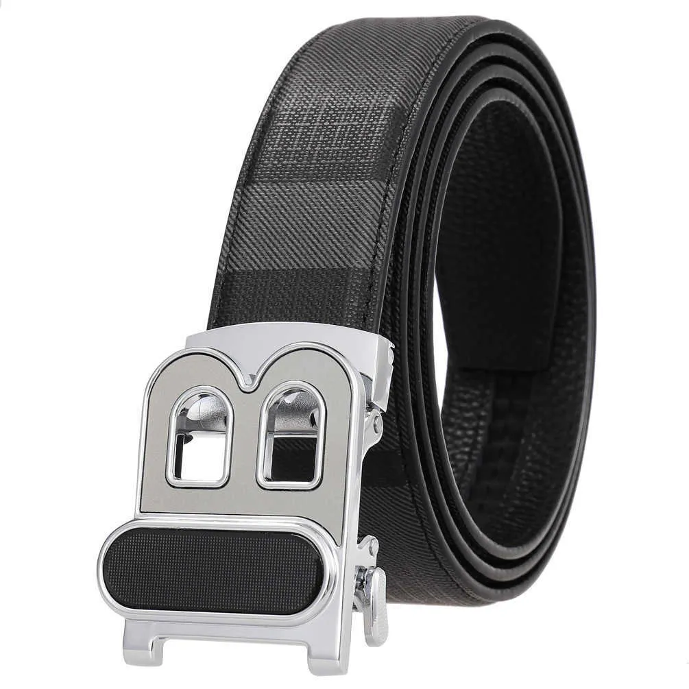 Unisex Genuine Cowskin Leather Belt, Wide 3.5cm Strap  display picture 1