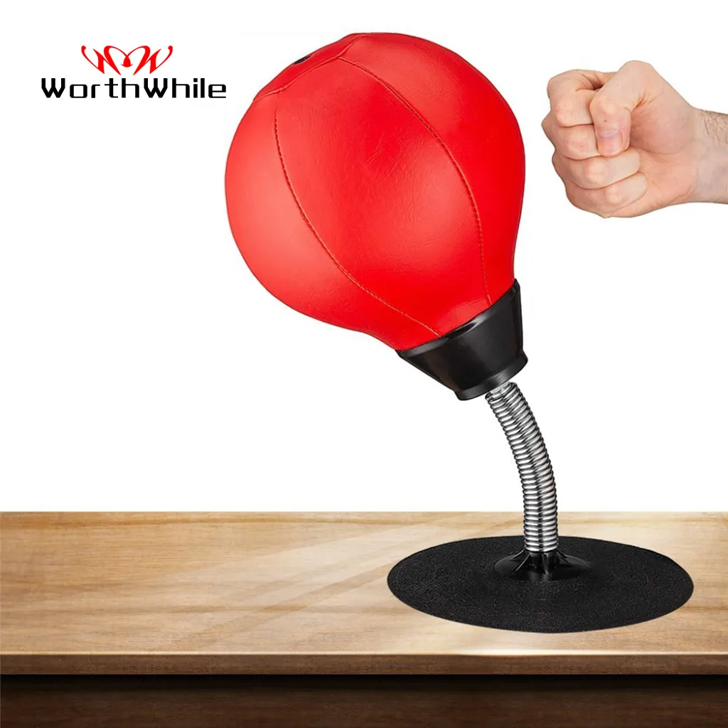 Palloni da punzonatura che vale la pena desktop pugile Desktop Pun Stress Stress Reliefing Reflex Allenamento Punch Ball Punch Muay Tai MMA ESERCIZIO ATTEZIONI DI SPORT SPORT 230210