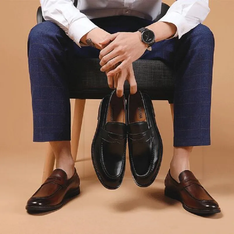 Date italien hommes chaussures habillées Designer hommes chaussures hommes mariage affaires bureau travail chaussures fête Zapatos Hombre d2a8