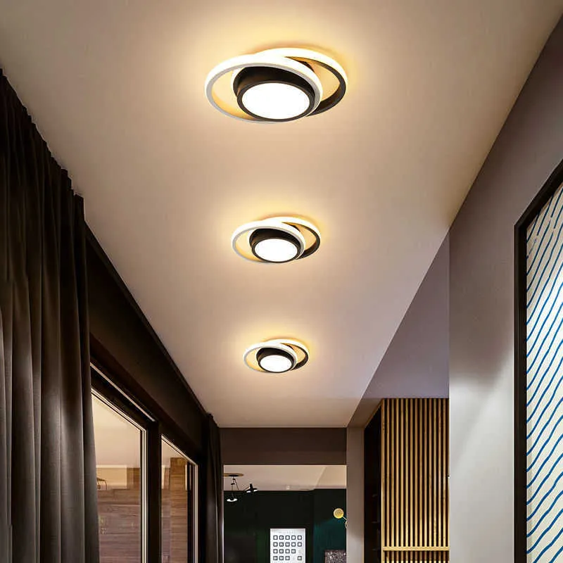 S Nordic Aisle LED Light Porch Corridor Ceriling Lamp Cloakroom Simple Creative Balconyバスルームシャンデリアフィクスチャー0209