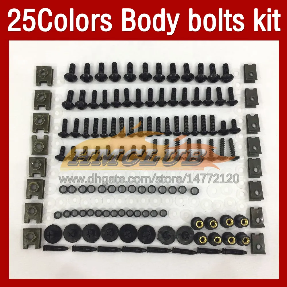 완전한 오토바이 페어링 볼트 Honda CBR893RR CBR900 CBR893 RR 89 90 91 92 93 1989 1990 1991 1993 Moto Body Windshield Bolt Screws Nuts 268pcs