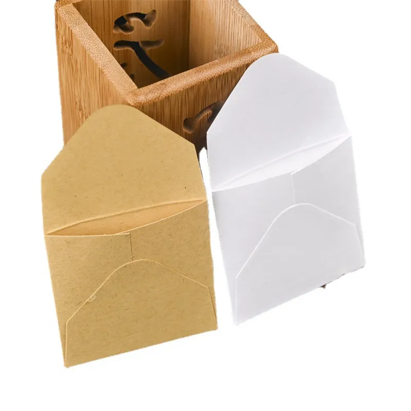 Белый крафт -бумажный пакет с чаем маленький чайный пакет упаковочный пакет крфф -бумага запечатанная чайная упаковка мешок LX5422