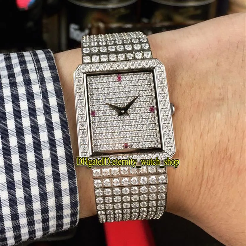 Luxury Edition Jewelry Watch Series G0A02701 Gypsophila Diamonds Cadran Mouvement à quartz suisse Mens Watch Diamond Case Lady Designer 303H