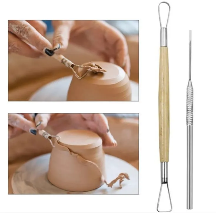 Reusable Diy Pottery Tool Kit Home Handwork Clay Sculpture Ceramics Molding Drawing Tools SN4860