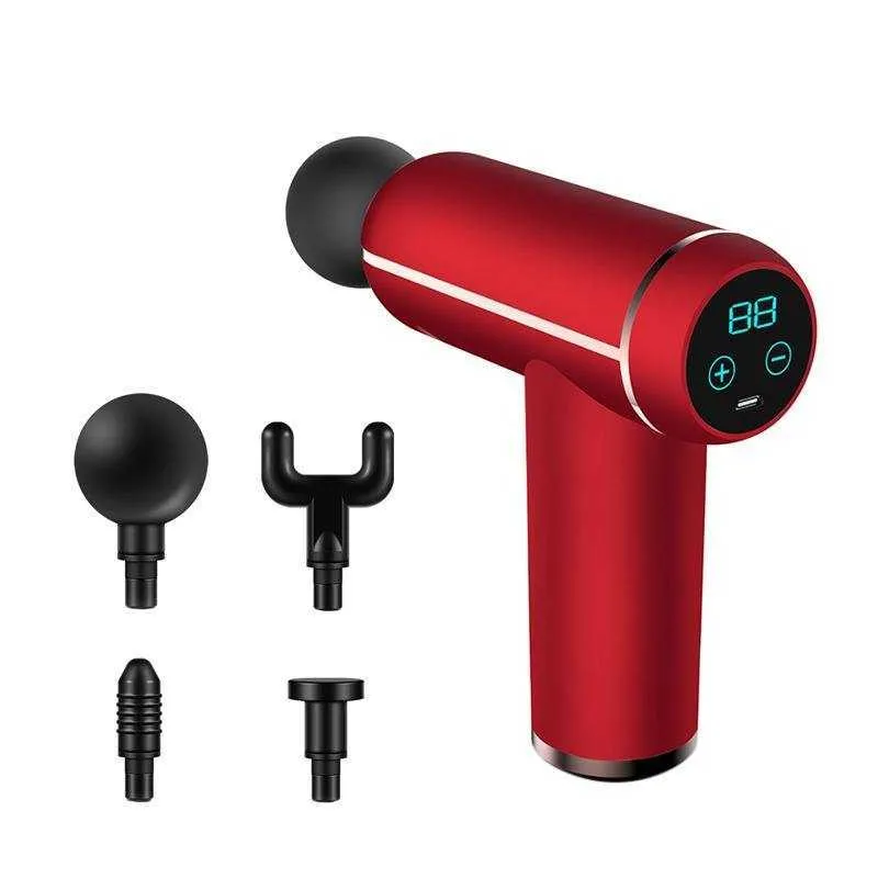 PORTÁVEL DE TECIDO DE DEPRIENTE PORTÁVEL PROFISSIONAL Recarregável Tela de toque LED Muscle Massage Gun 0209