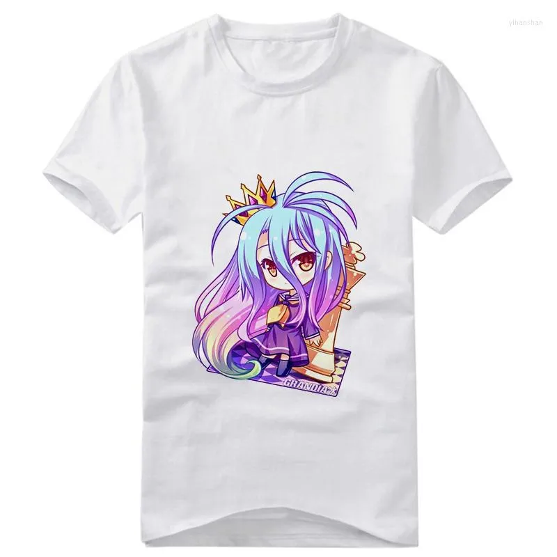 Magliette da uomo NO GAME LIFE Maglietta Anime Imanity Sora Shiro Maglietta casual unisex a maniche corte con stampa carina