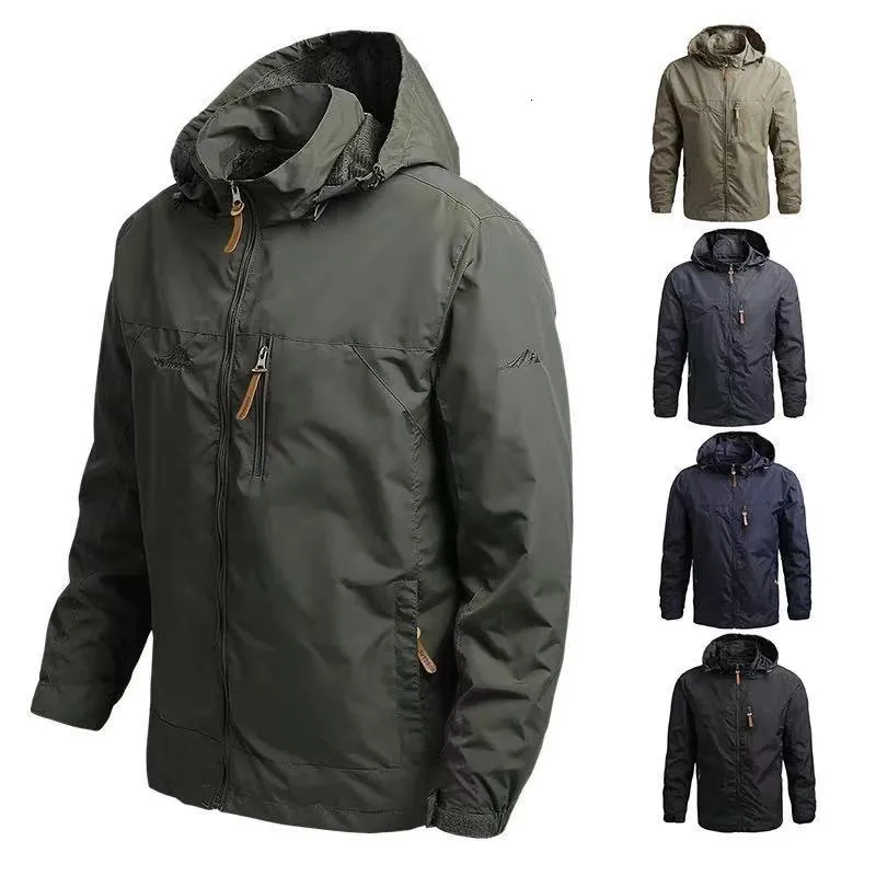 Men's Jackets Men Windbreaker Military Field Jackets Outerwear Mens Tactical Waterproof Pilot Coat Hoodie Men Hunting Army Clothes 230209