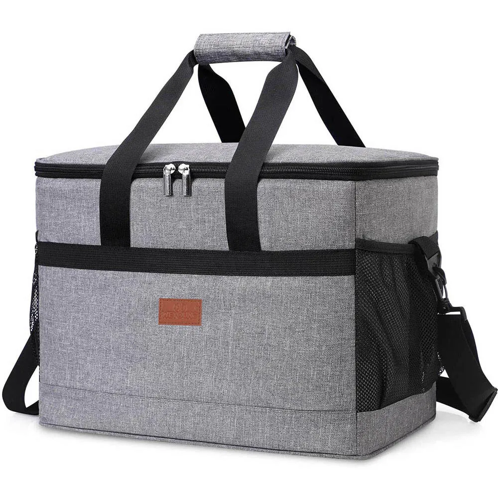 Outdoor Bags 32L Soft Cooler Bag with Hard Liner Large Insulated Picnic Lunch Bag Box Cooling Bag for Camping BBQ Family Outdoor Activities 230210